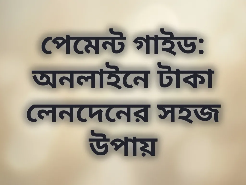 পেমেন্ট গাইড